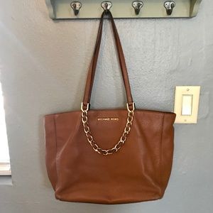 Michael Kors light brown Harper tote
